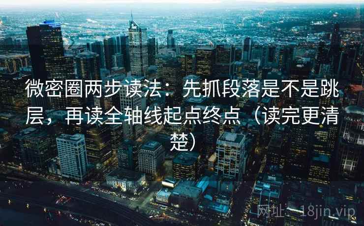 微密圈两步读法：先抓段落是不是跳层，再读全轴线起点终点（读完更清楚）